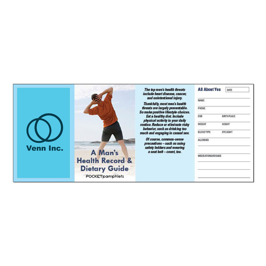 A Man's Health Record & Dietary Guide Pocket Pamphlet (Q493222)
