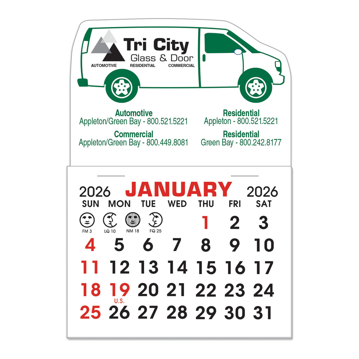 Stick-It! Magnet 3 x 4.25 Inch - Van (Q493432)