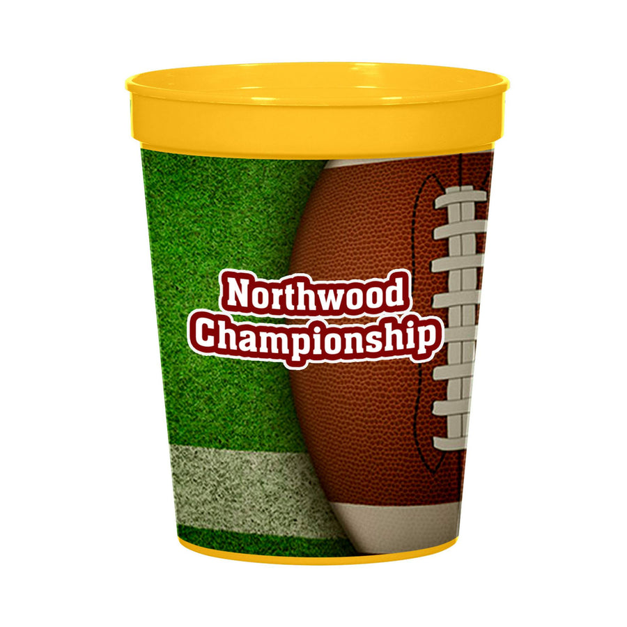 16 Oz. Full Color Big Game Stadium Cup (Q493522)