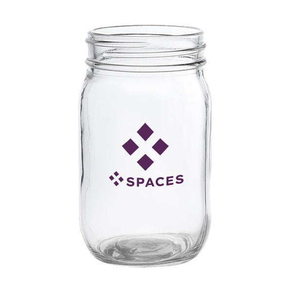16 Oz. Pickled Mason Jars Drinking Glass  Imprinted with Logo (Q494022)
