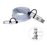 Oslo 5-in-1 Braided 6 Ft. Long Cell Phone Charging Cable (Q497022)