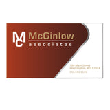 Simple White Background Business Card Magnet  Imprinted with Logo (Q498311)