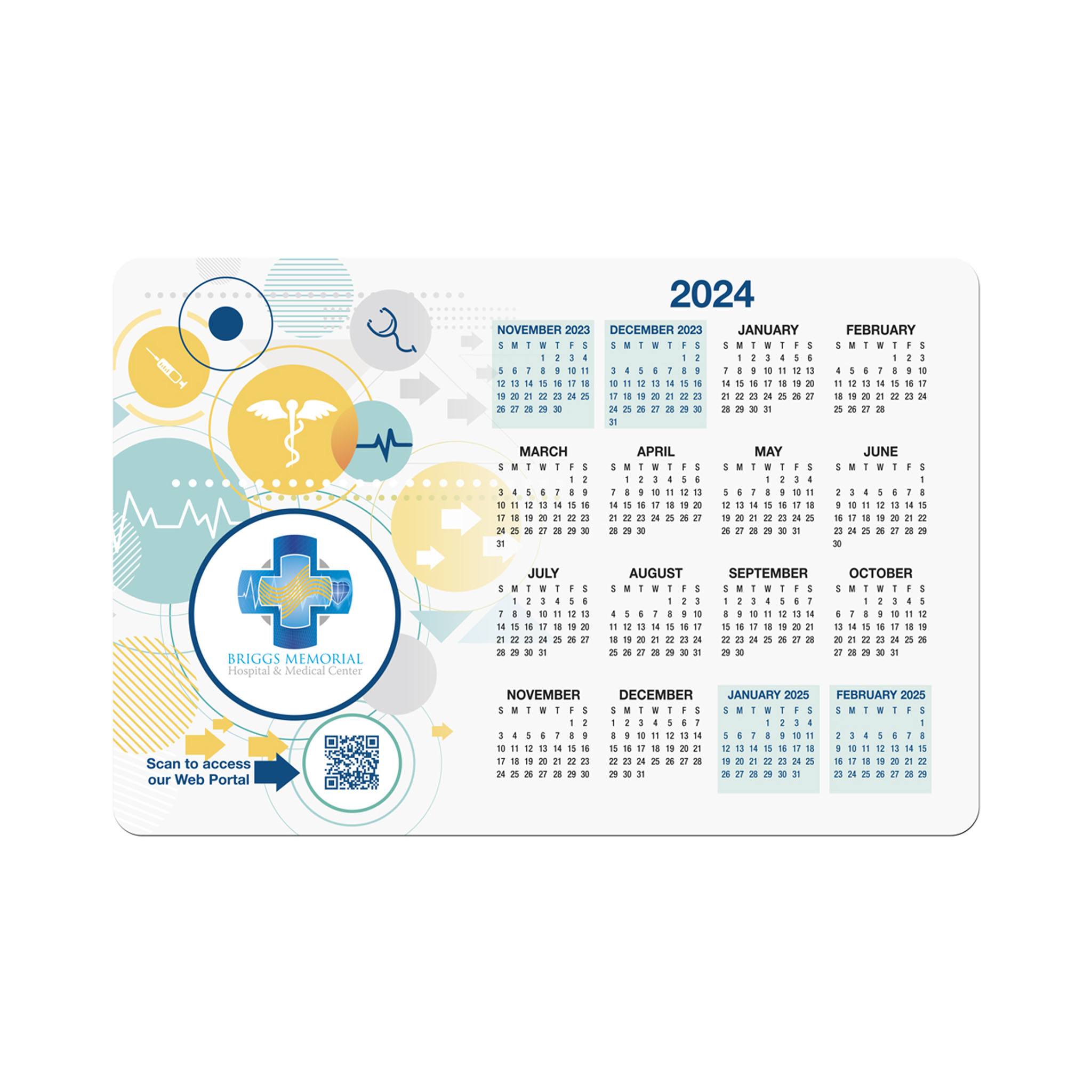 15 x 10 Inch Ultra-Thin Repositionable Counter Mat  Imprinted with Logo (Q498822)