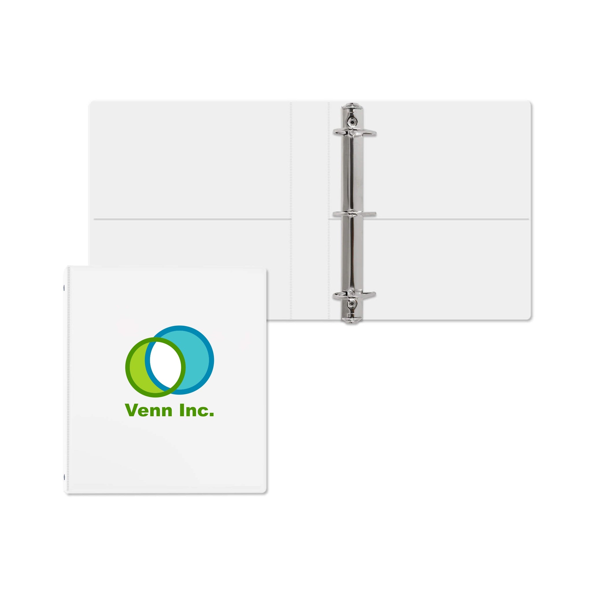 1.5 Inch Entrapment Angle D Ring Binder  Imprinted with Logo (Q499122)