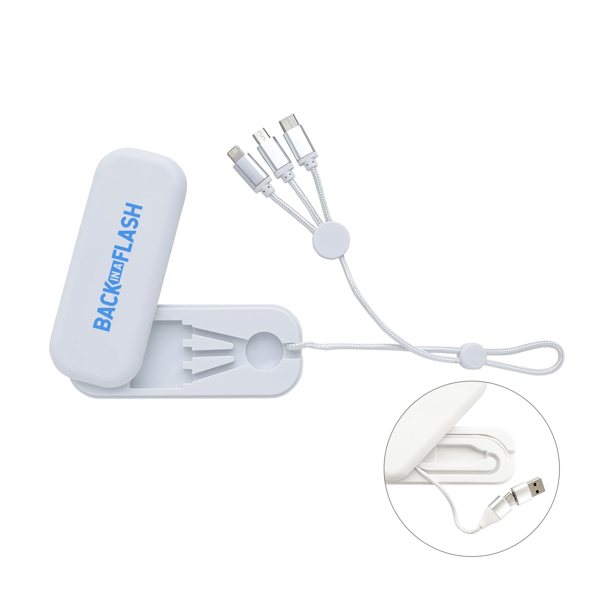 Pivot 5-in-1 Charging Cable 2A  Imprinted with Logo (Q499822)