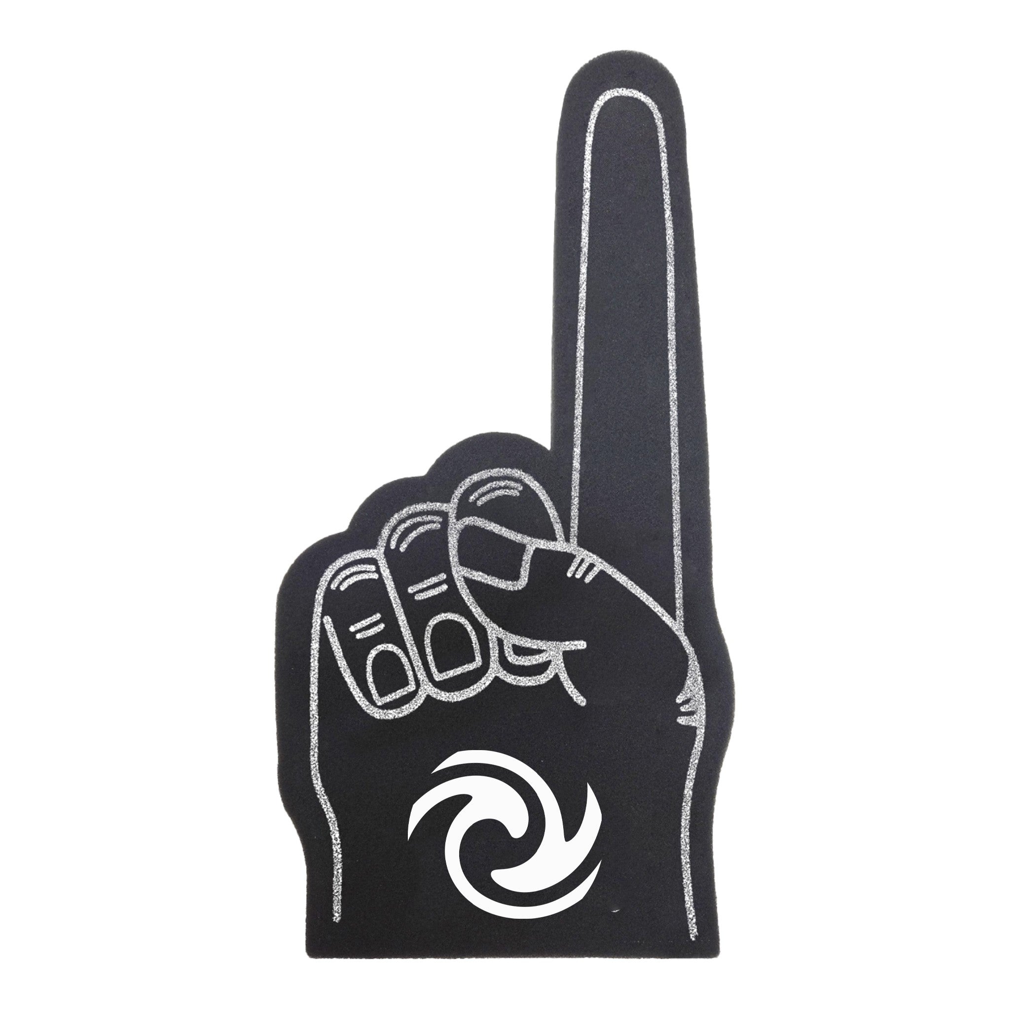 Mini 6.5 Foam #1 Cheering Hand Finger Topper (Fast Boat Freight)  Imprinted with Logo (Q500532)