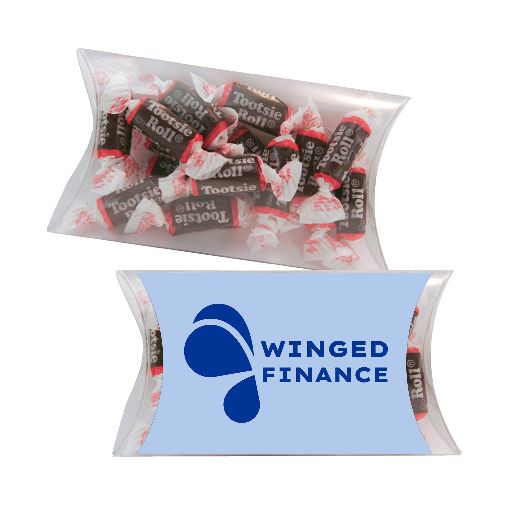 Medium Pillow Pack - Tootsie Rolls  Imprinted with Logo (Q502222)