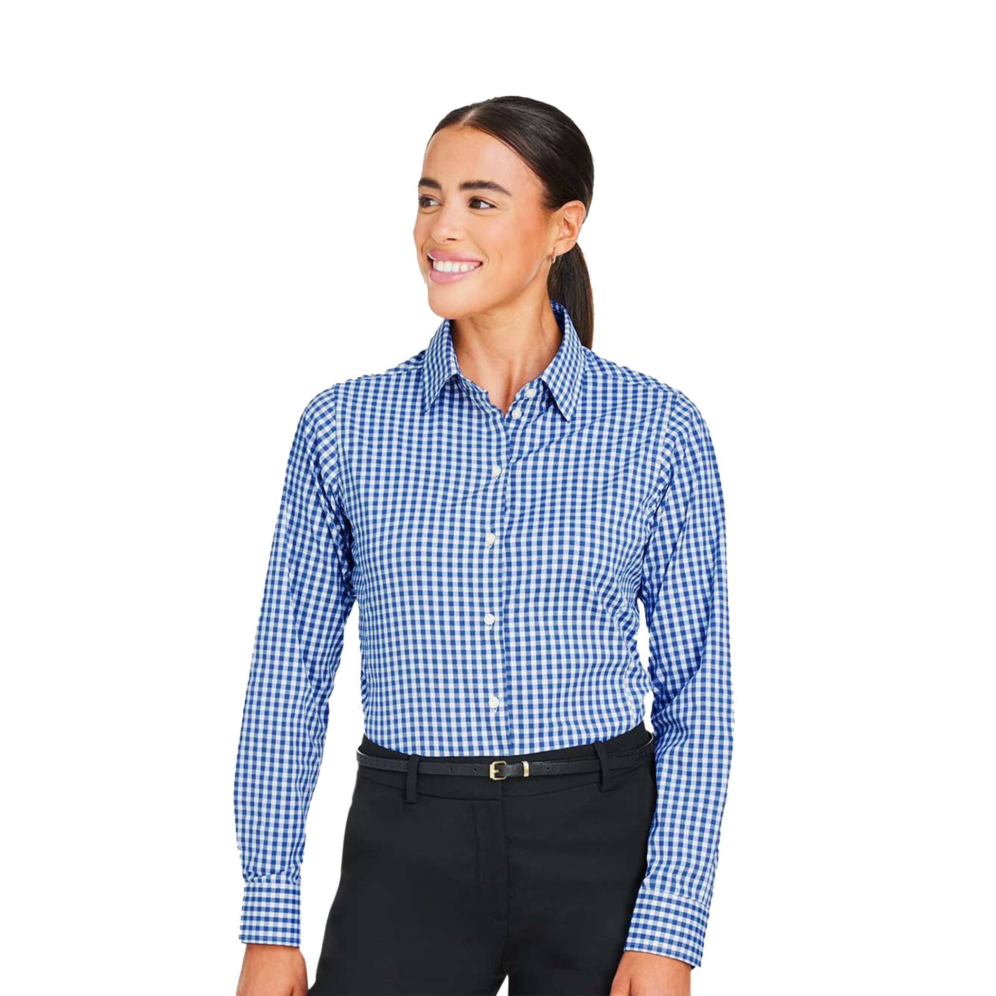 Devon & Jones Women's CrownLux Performance® Gingham Dress Shirt (Q502432)