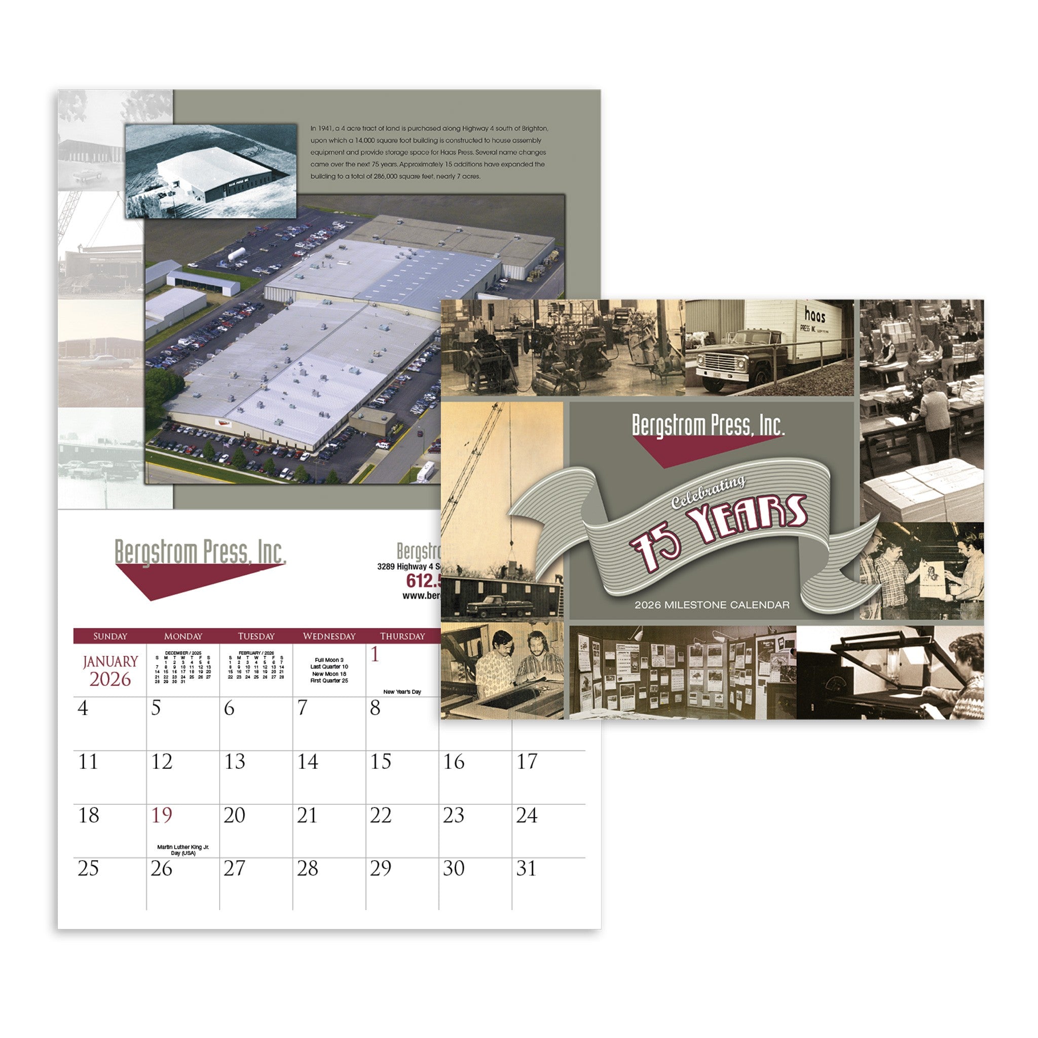 Stapled Small Quantity Appointment Calendars  Imprinted with Logo (Q503411)