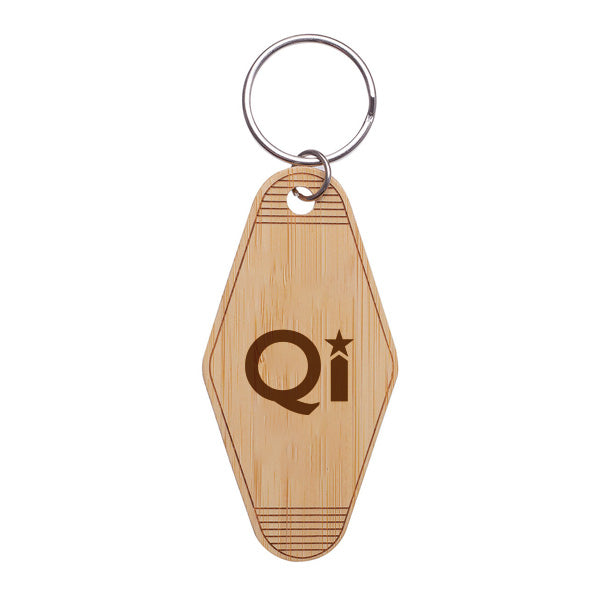 Bamboo Hotel Keytag  Imprinted with Logo (Q504922)
