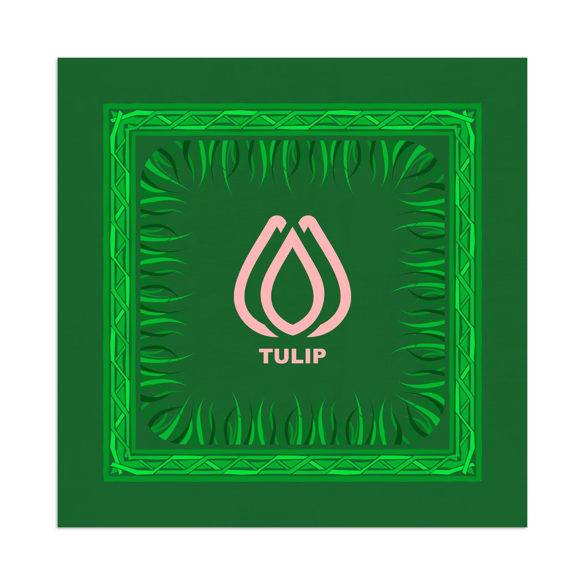 795 Series Wave-A-Hanky - Forest Green  Imprinted with Logo (Q508222)