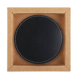 Benson 4 Pc. Bonded Leather Coaster Set (Q509422)
