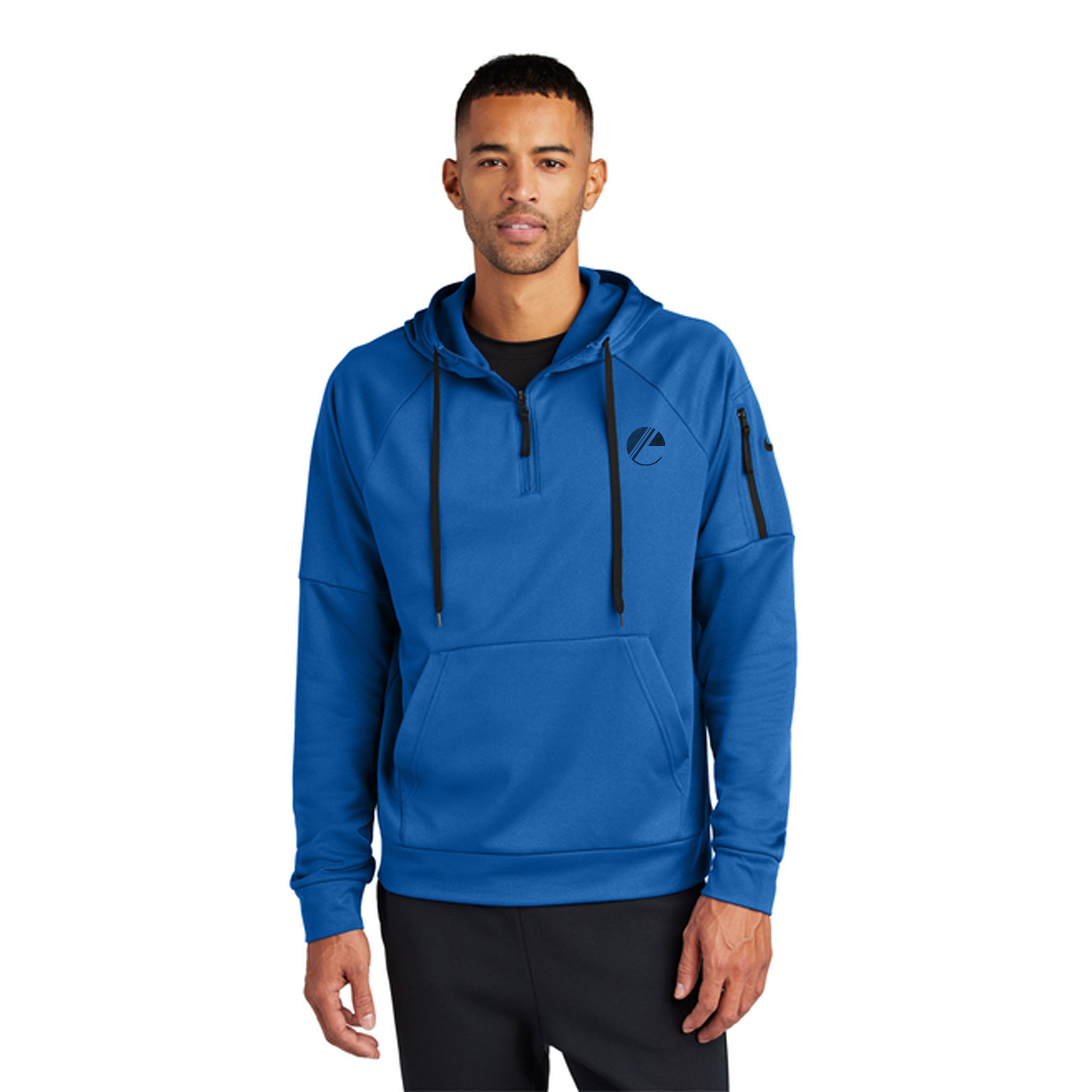Nike Therma-FIT Pocket 1/4-Zip Fleece Hoodie  Imprinted with Logo (Q509922)