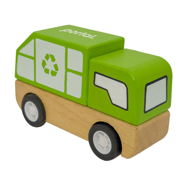 Wooden Recycling Truck  Imprinted with Logo (Q510822)