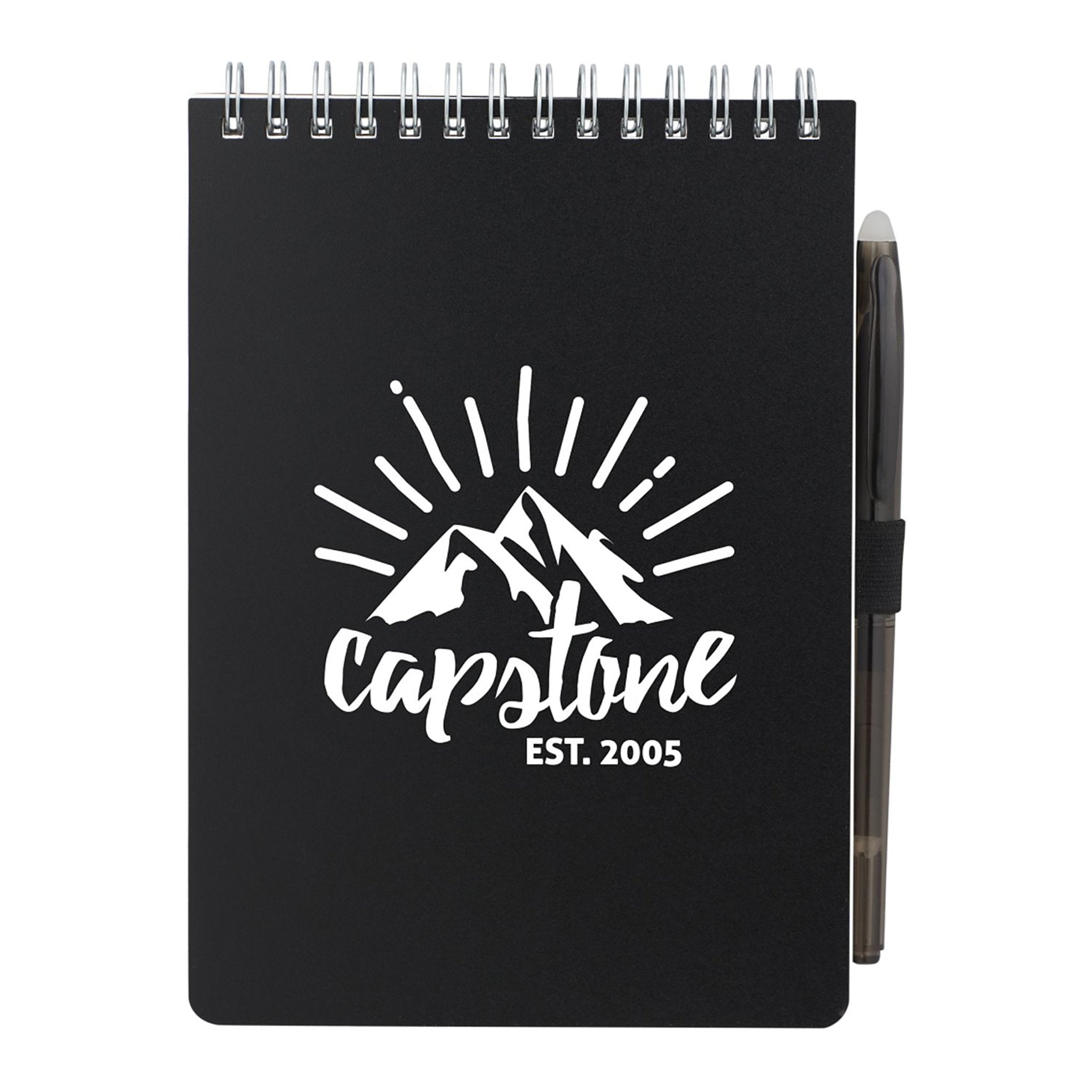 5 x 7 Mineral Stone Field Reporter Notebook With Pen  Imprinted with Logo (Q511822)
