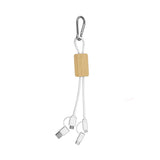 "LISBON" 5-In-1 Bamboo Charging Cable With Type C I/O (Q513022)