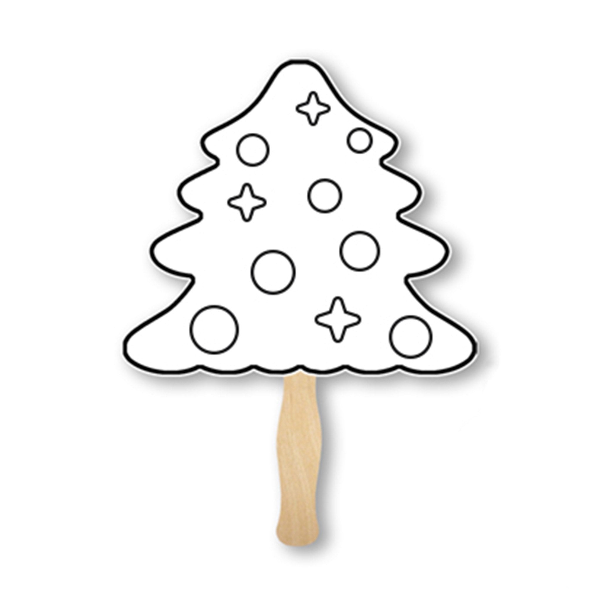 Lightweight Evergreen Hand Fans  Imprinted with Logo (Q513632)