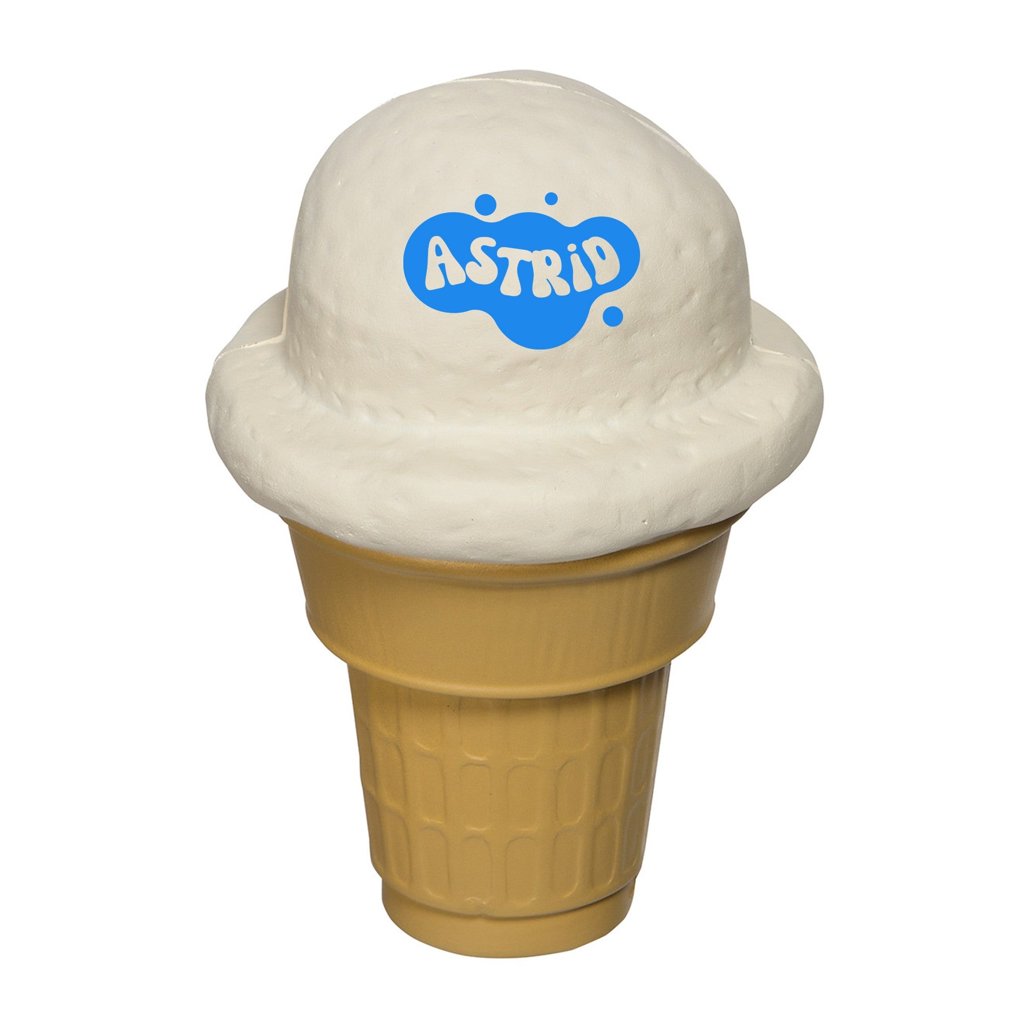 Ice Cream Cone Stress Reliever  Imprinted with Logo (Q514111)