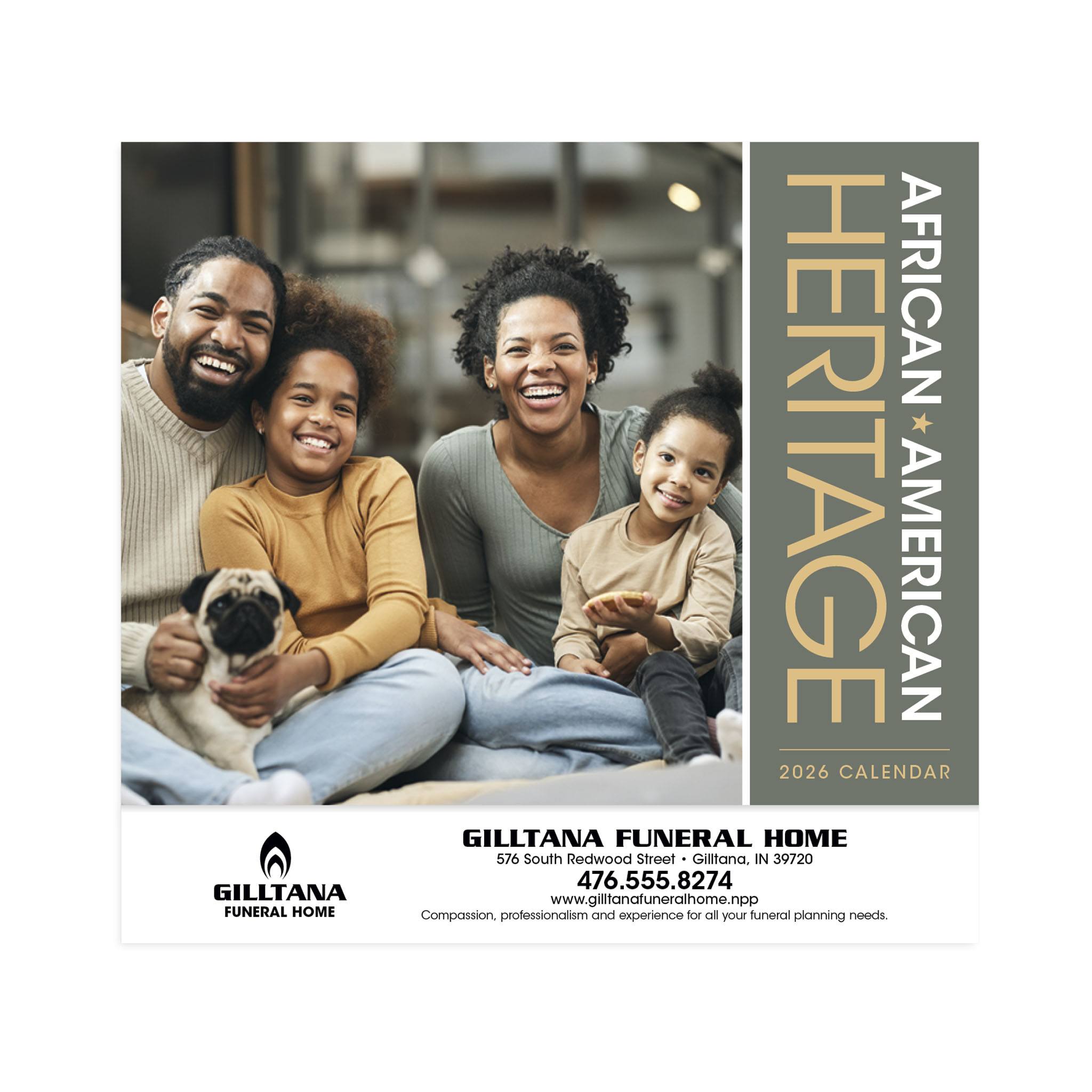 African-American Heritage: Family Calendar  Imprinted with Logo (Q515722)