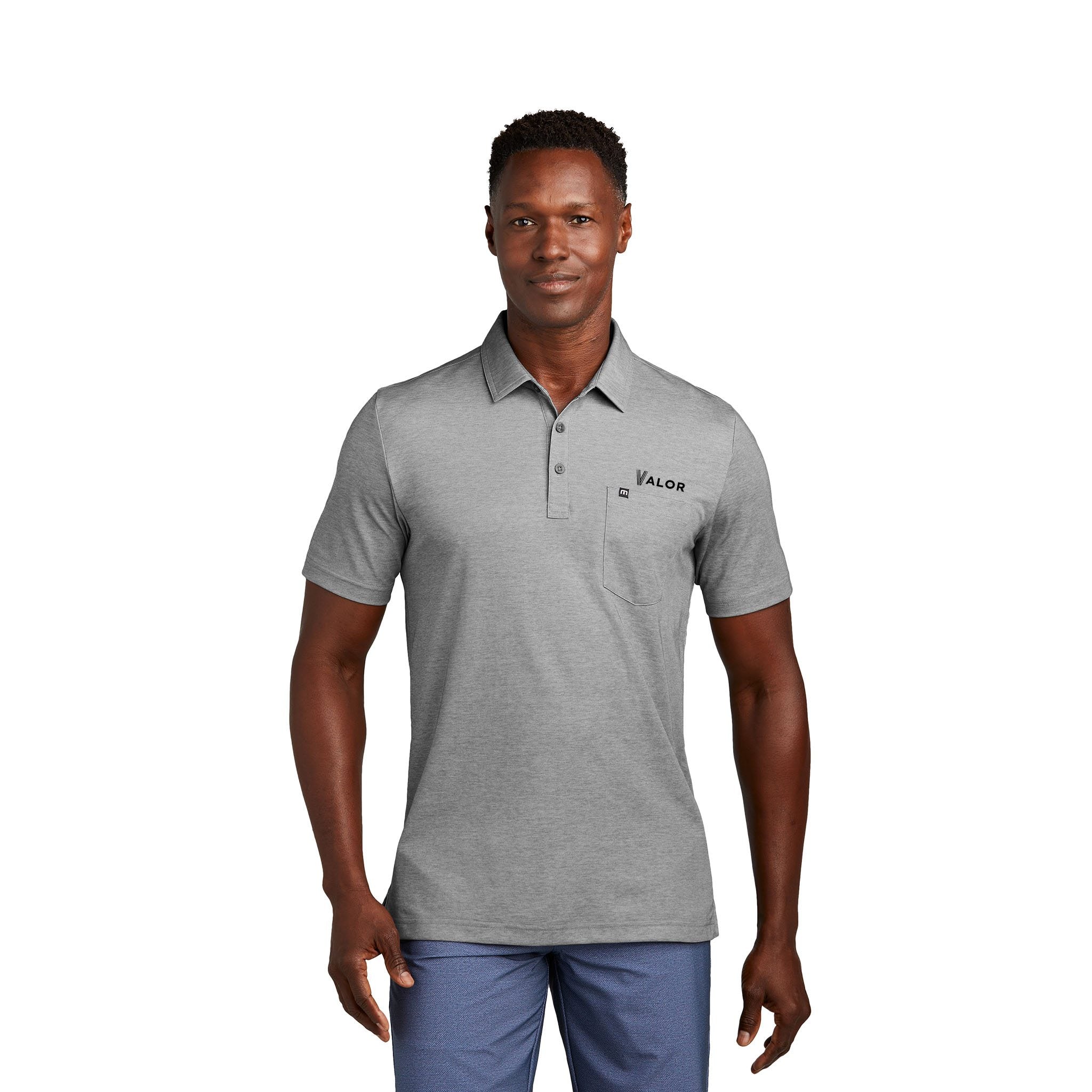 TravisMathew Oceanside Heather Pocket Polo (Q519722)