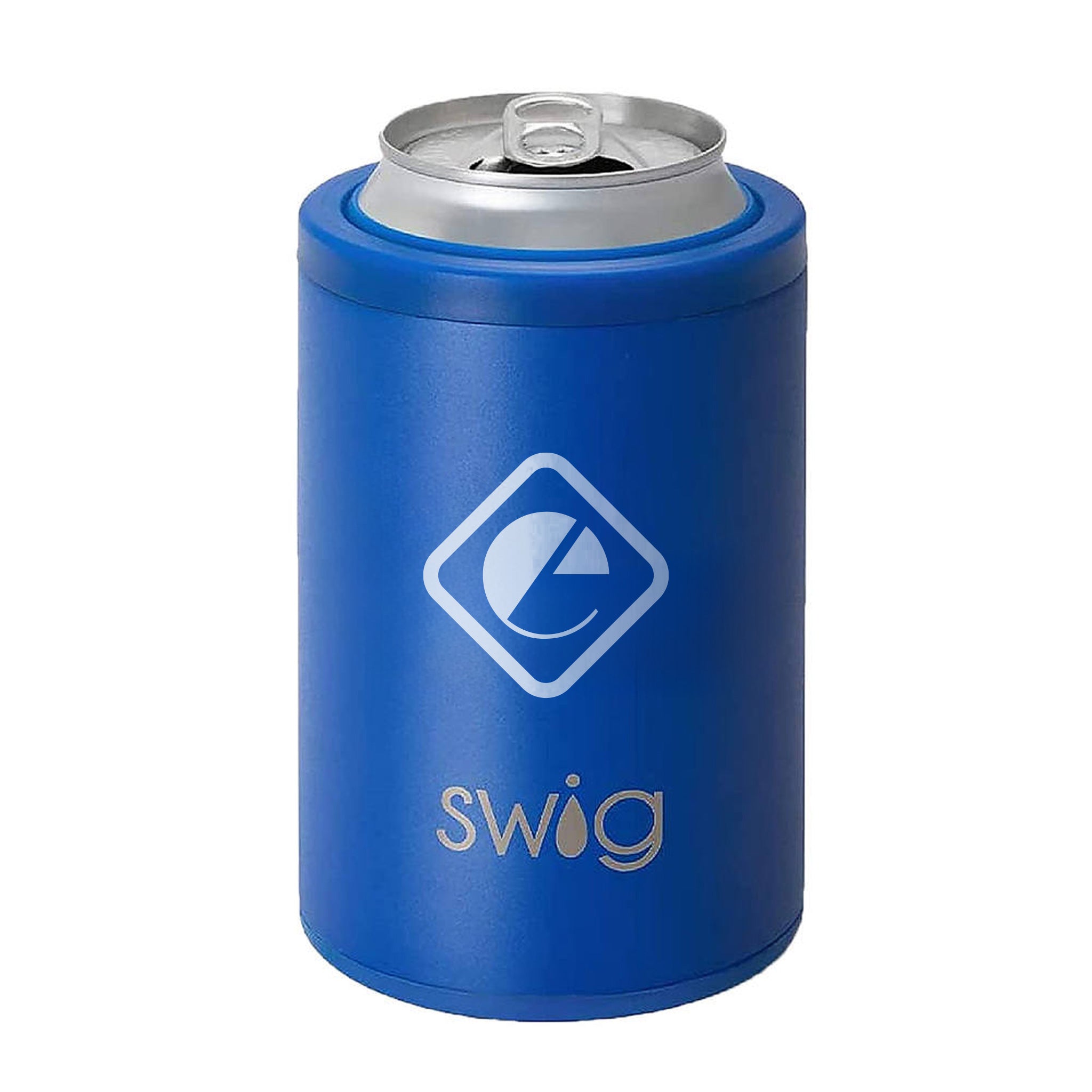 12 Oz. Swig Combo Can And Bottle Cooler - Royal  Imprinted with Logo (Q520522)