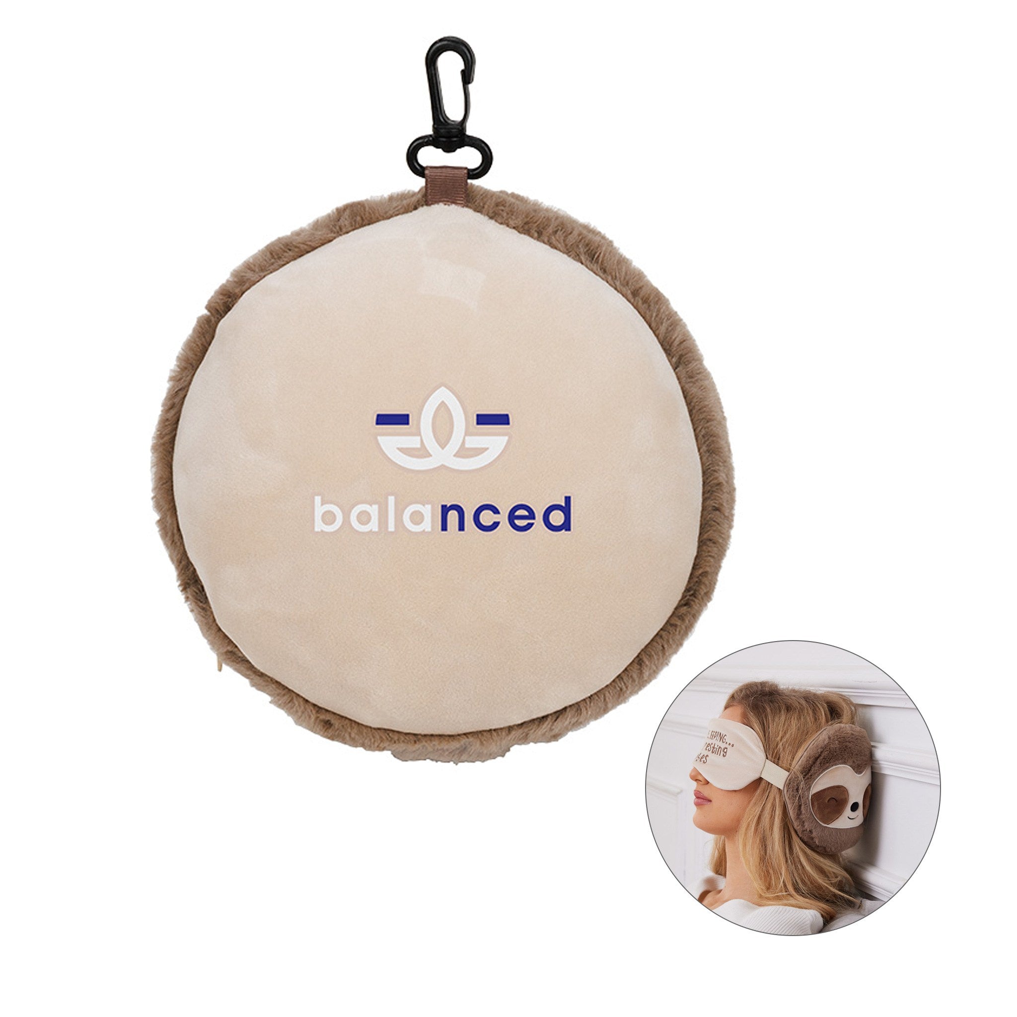 Comfort Pals™ 2-in-1 Sloth Pillow Sleep Mask (Q522022)