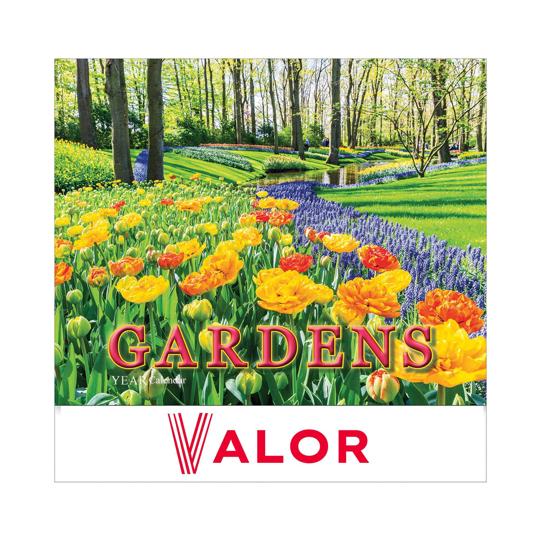 2026 Gardens Wall Calendar - Stapled  Imprinted with Logo (Q522222)