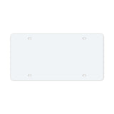 Acrylic License Plate - 12 x 6 Inch White With Laser Cuts (Q522432)