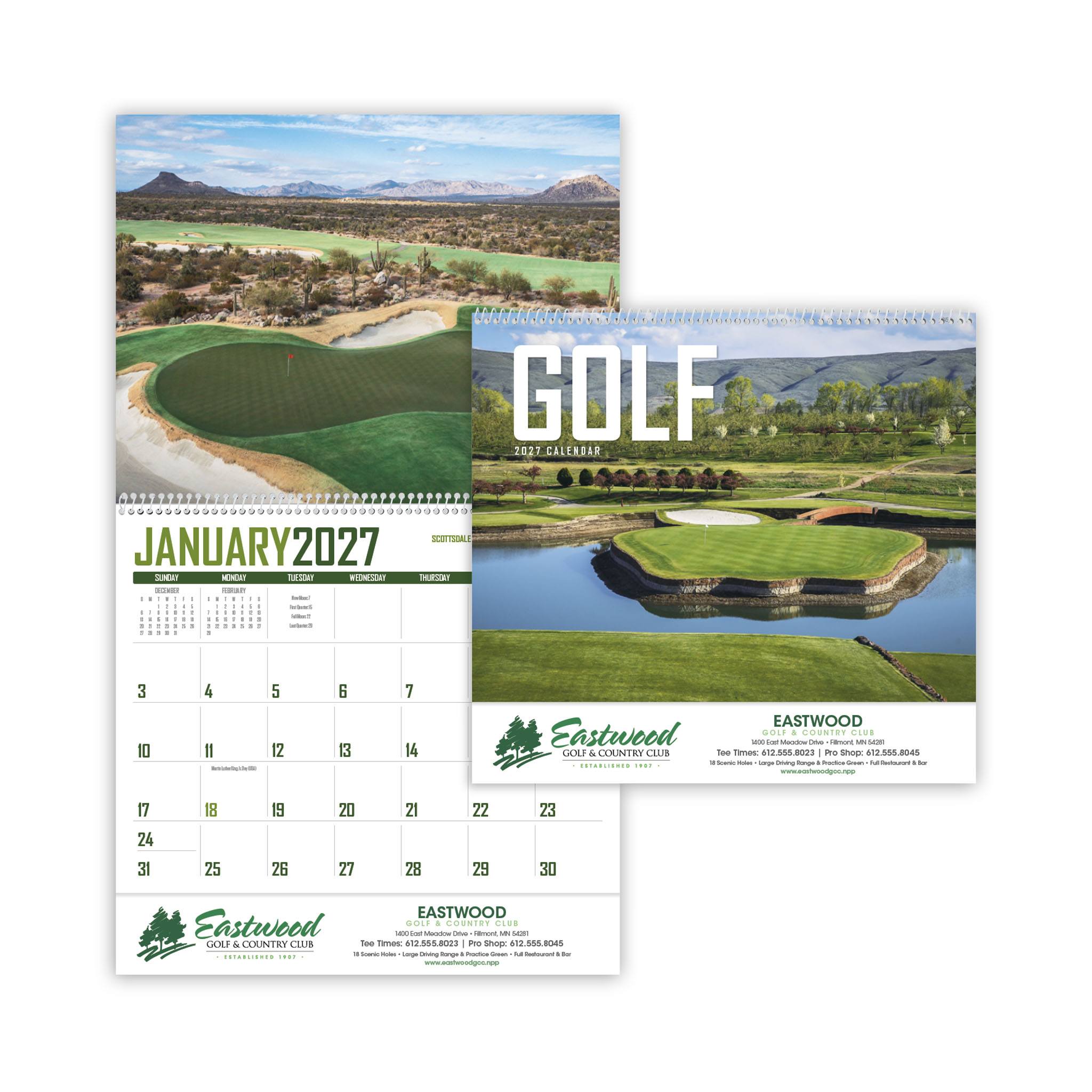 Golf Calendar  Imprinted with Logo (Q524722)