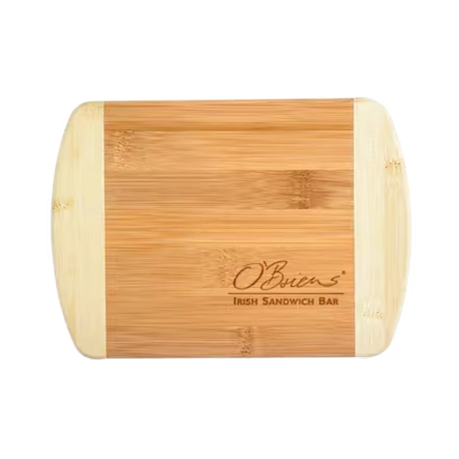 8 x 5.75 Inch Two-Tone Bar Bamboo Cutting Board (Q525022)