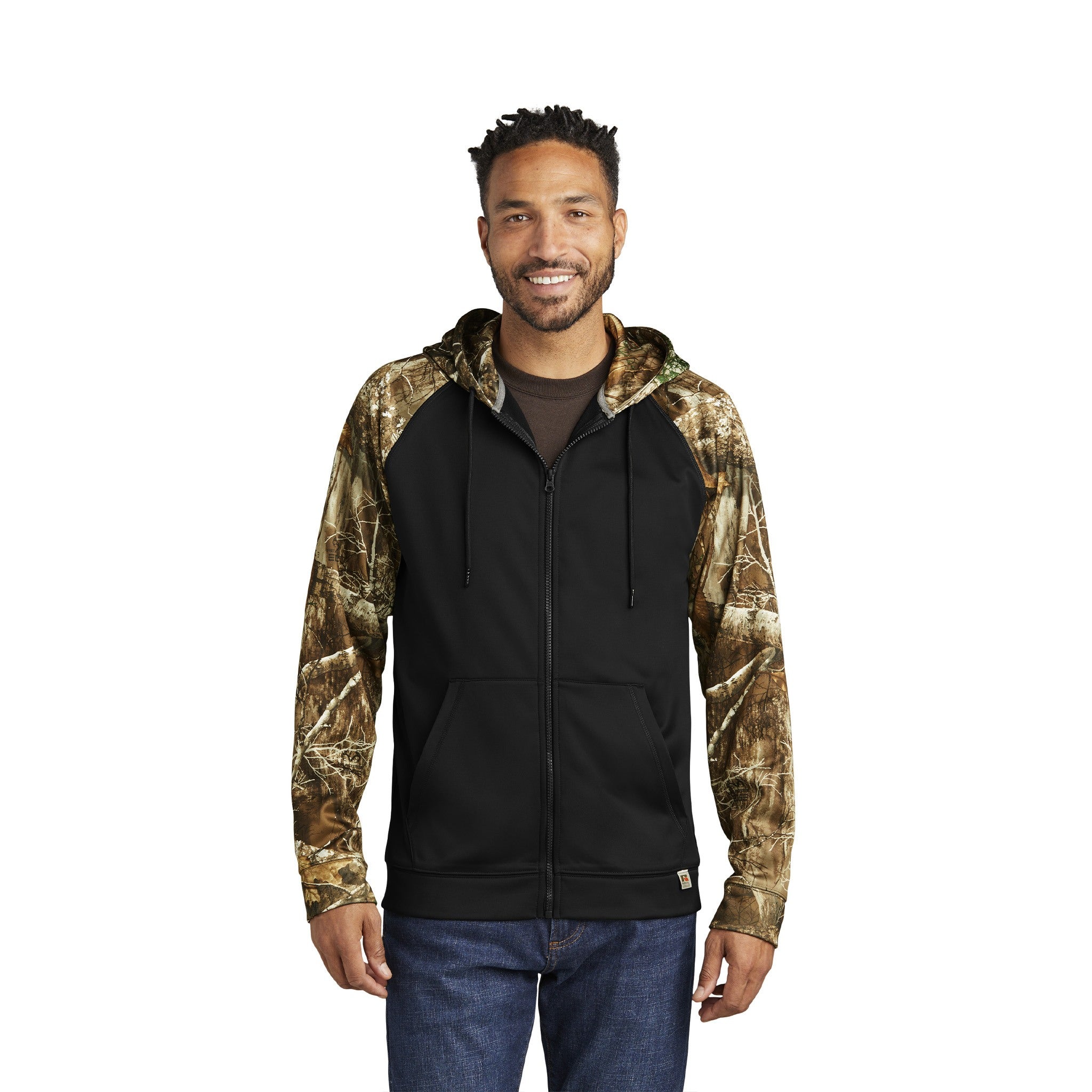 Russell Outdoors™ Realtree® Performance Colorblock Full-Zip Hoodie  Imprinted with Logo (Q525332)