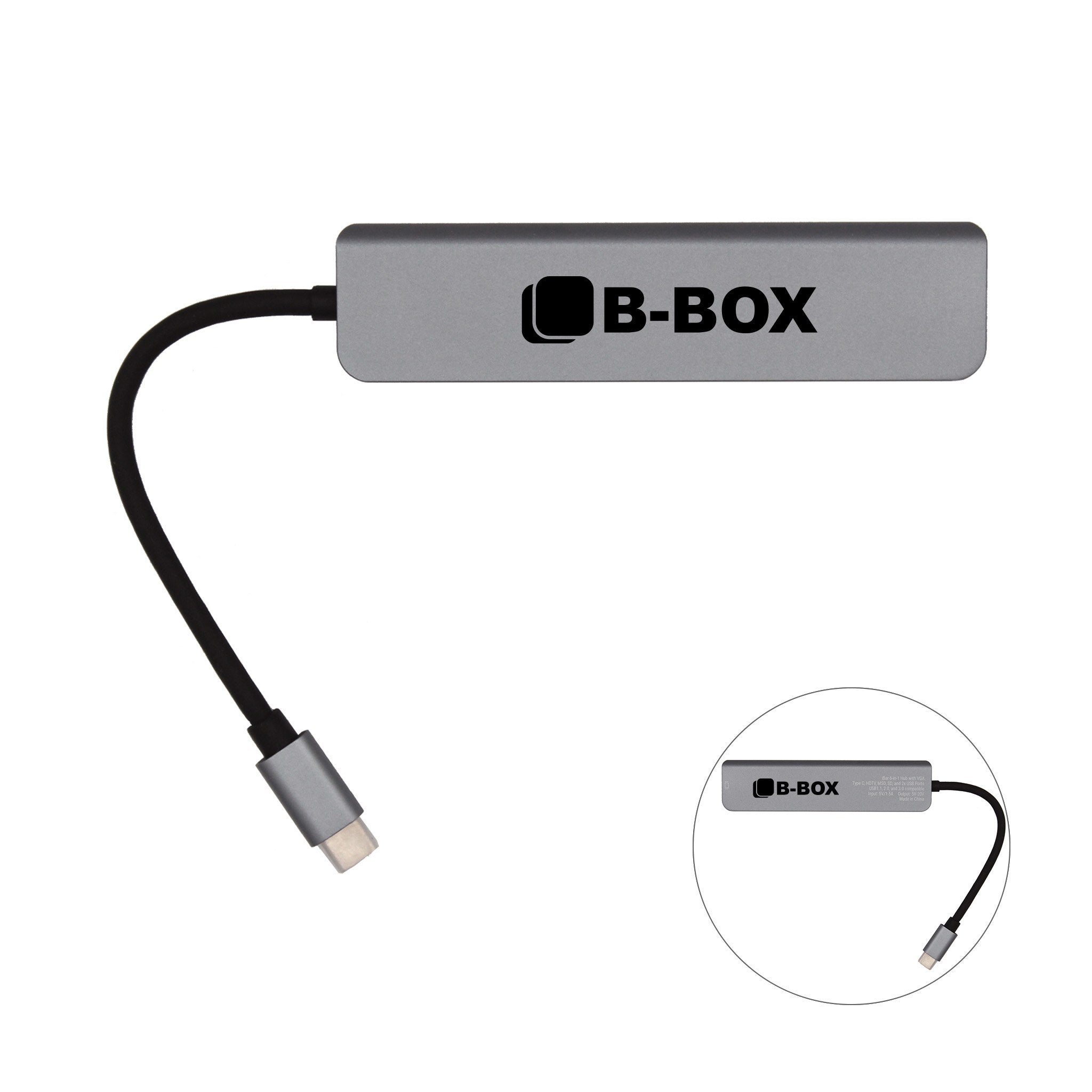 iBar 6-in-1 Hub with HDMI  Imprinted with Logo (Q525432)