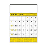 Yellow & Black Contractor's Memo (13-sheet) Calendar (Q525722)
