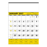 Yellow & Black Contractor's Memo (13-sheet) Calendar (Q525722)