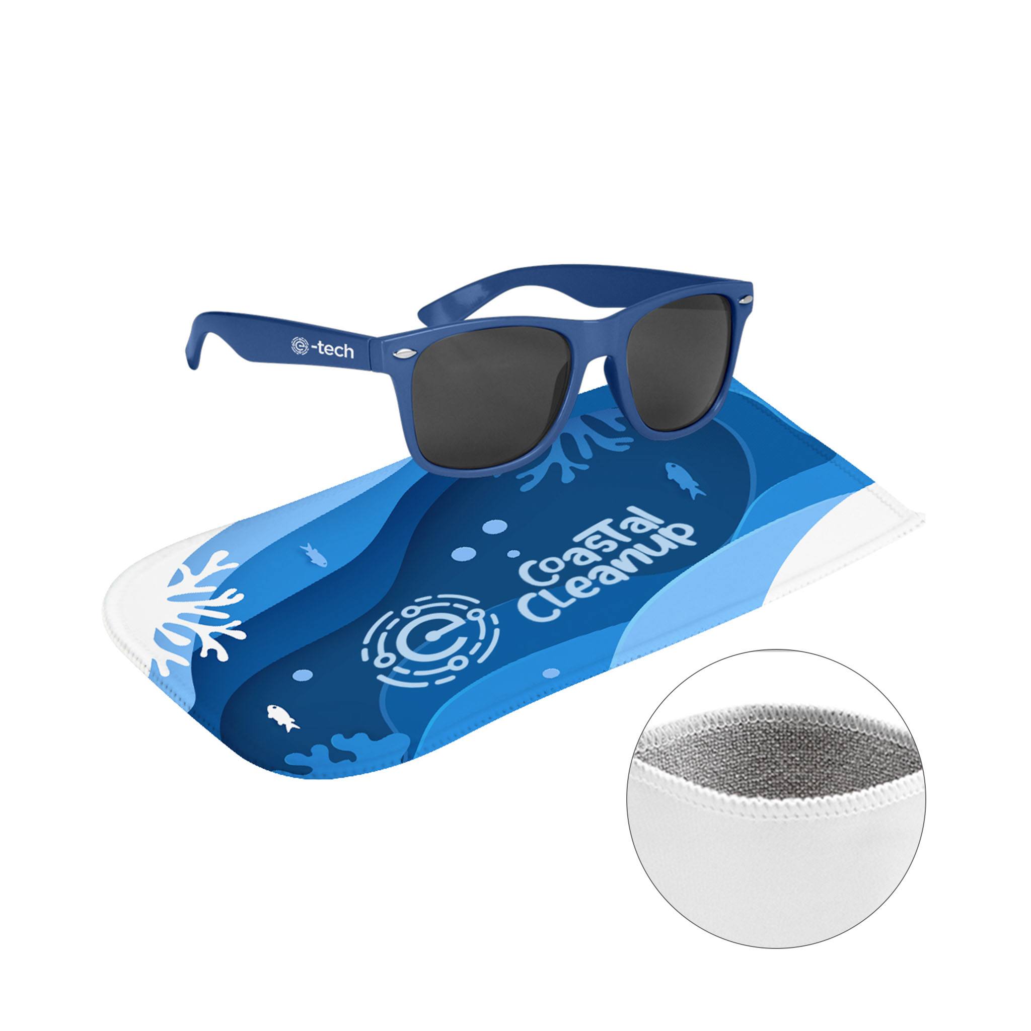 Malibu Sunglasses With Rpet Microfiber Sunglass Pouch (Q526122)