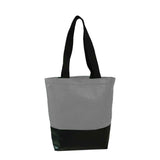 Heavy Velvet Tote With Leatherette Base (Q526422)