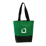Heavy Velvet Tote With Leatherette Base (Q526422)