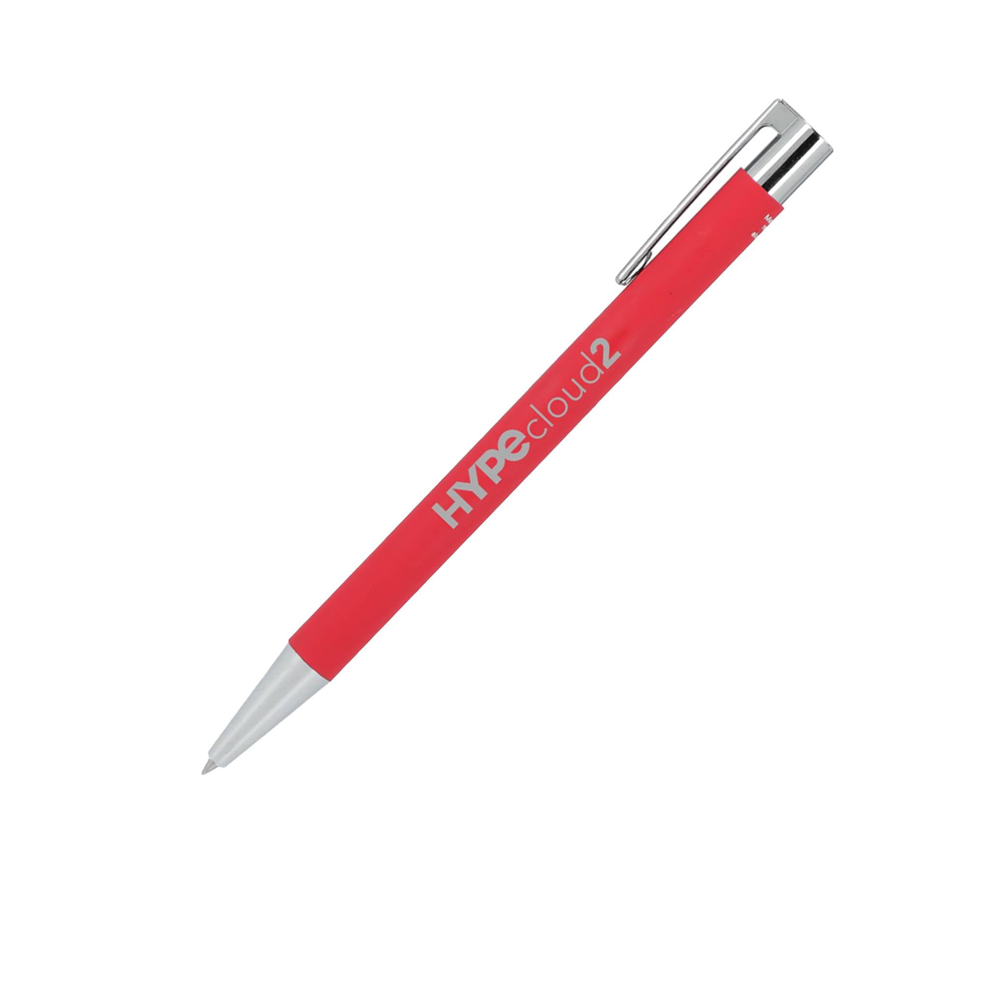 Maxi Recycled Aluminum Soft Touch Gel Pen  Imprinted with Logo (Q526922)