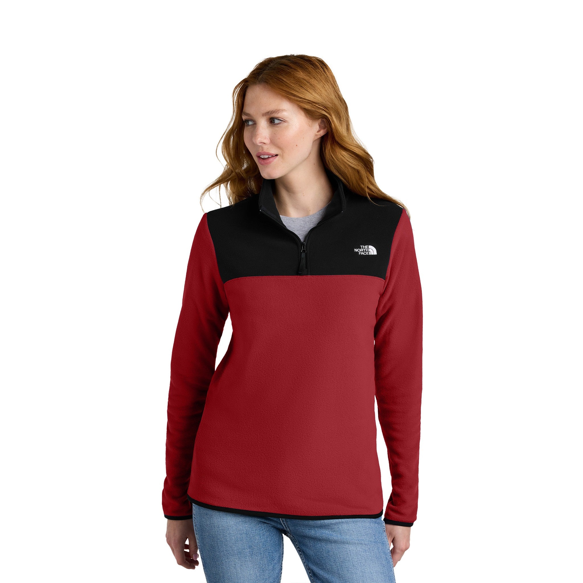 The North Face® Women's Glacier 1/4-Zip Fleece  Imprinted with Logo (Q528332)