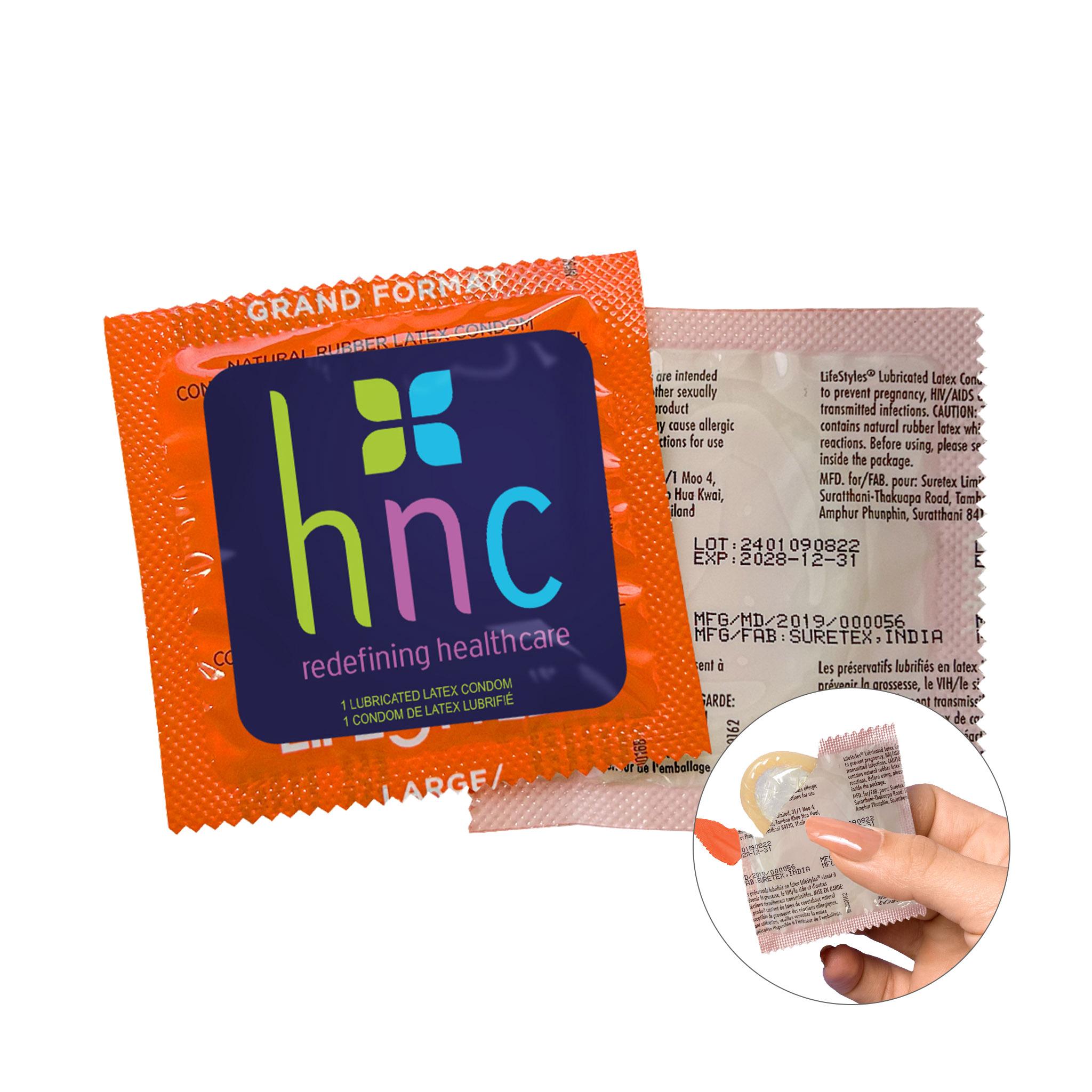 Large Condoms  Imprinted with Logo (Q528432)