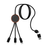 Bamboo 5-in-1 Charging Cable With Light-Up Logo (Q529822)