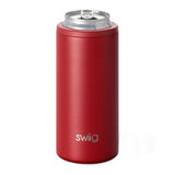 12 Oz. Swig Skinny Can Cooler - Crimson (Q530522)