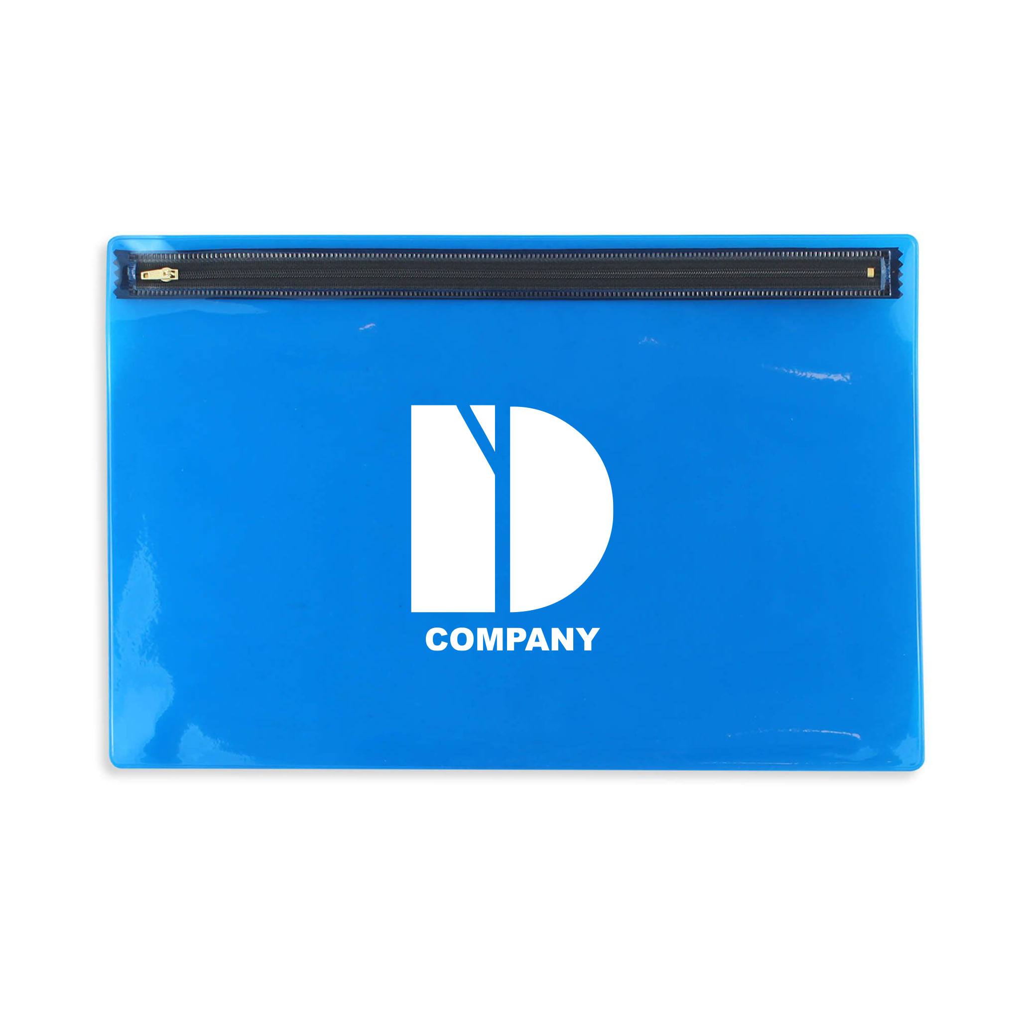Translucent Vinyl Nylon Zipper Portfolio (Q531222)
