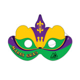 Mardi Gras Mask Full Color  Imprinted with Logo (Q531432)