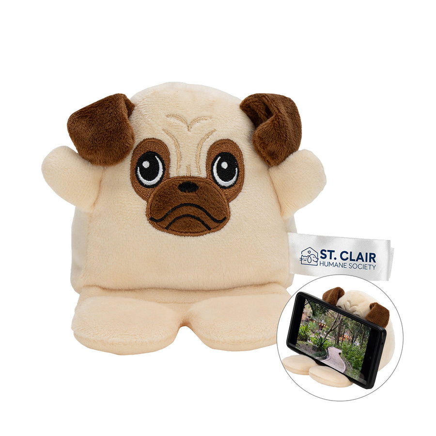 Phone Pals™ Weighted Plush Phone Holder - Pug (Q531632)