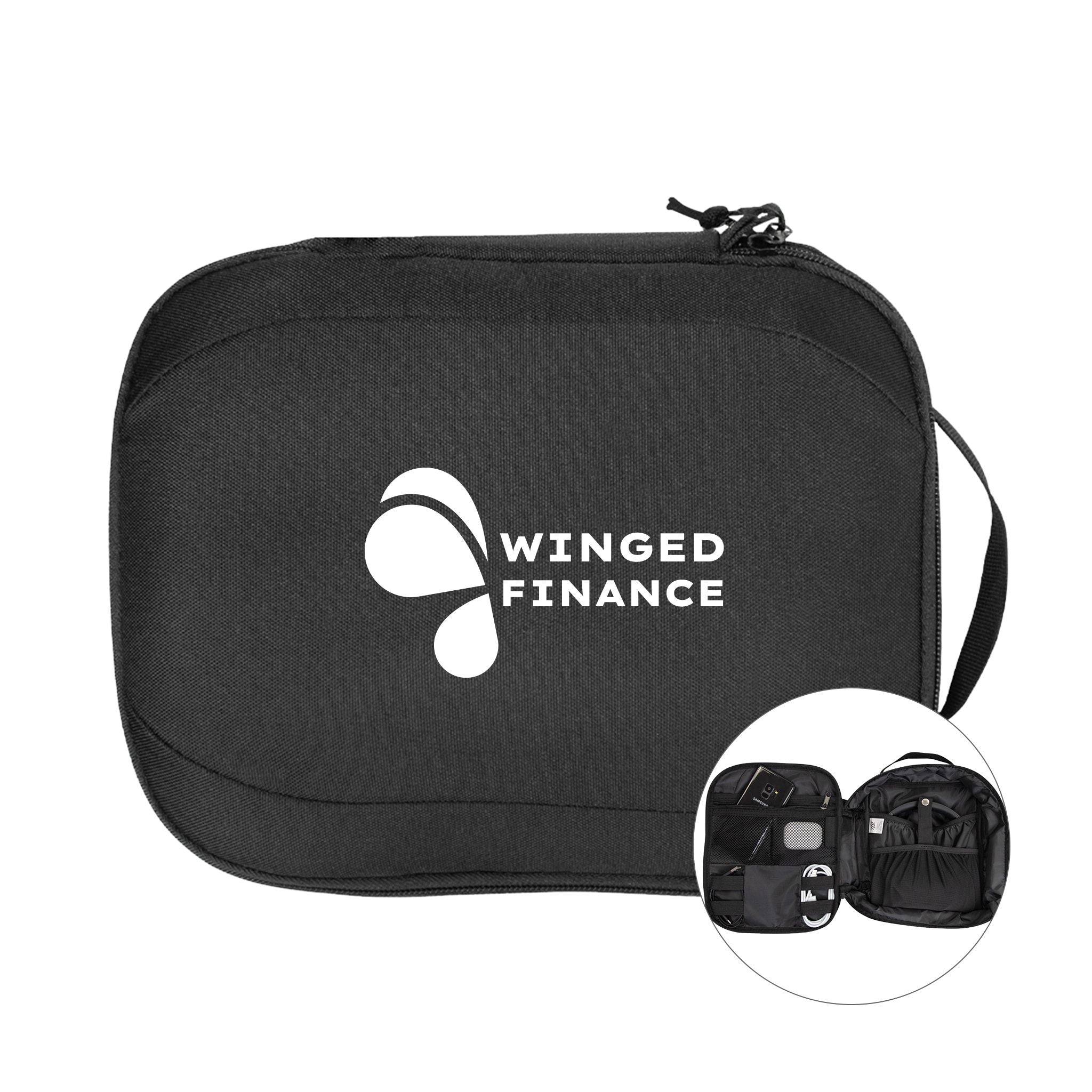 RPET Tech Travel Pouch  Imprinted with Logo (Q531922)