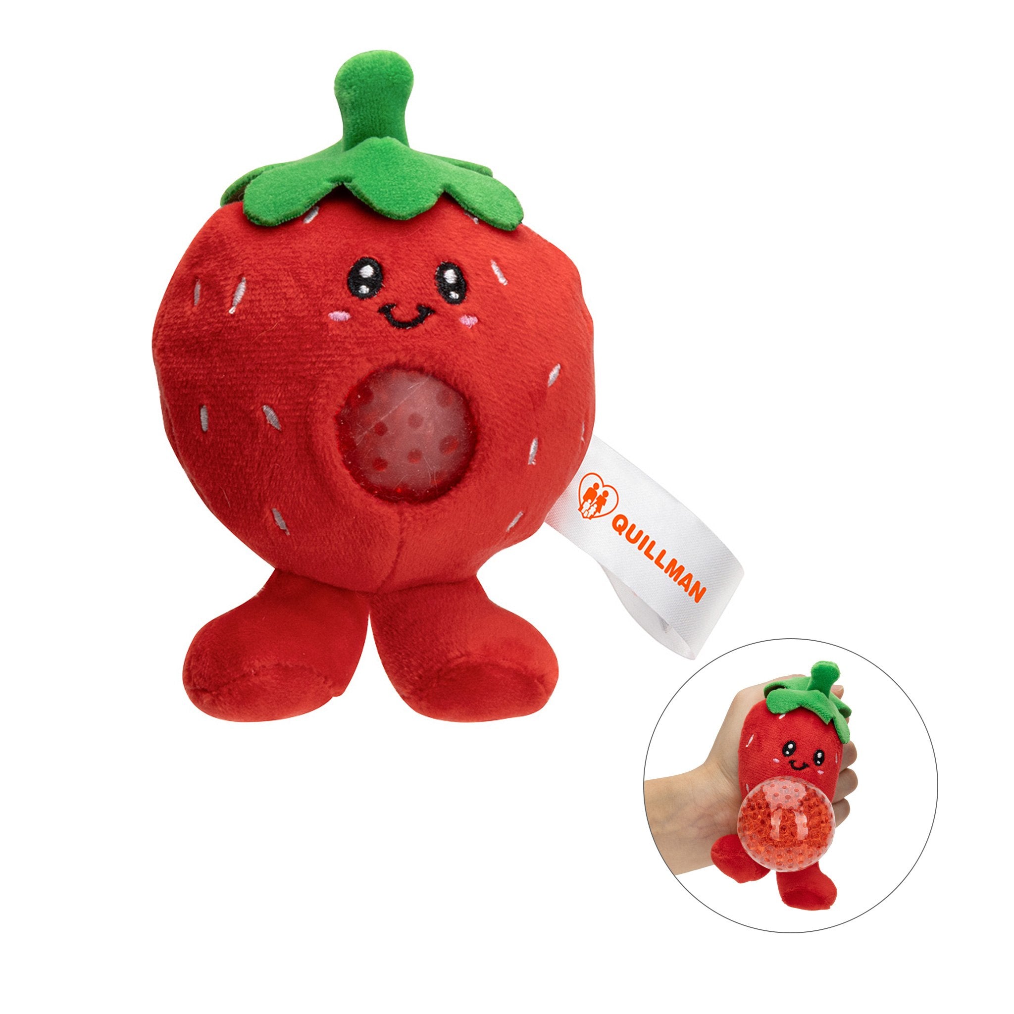Stress Buster™ Strawberry Stress Reliever  Imprinted with Logo (Q532022)