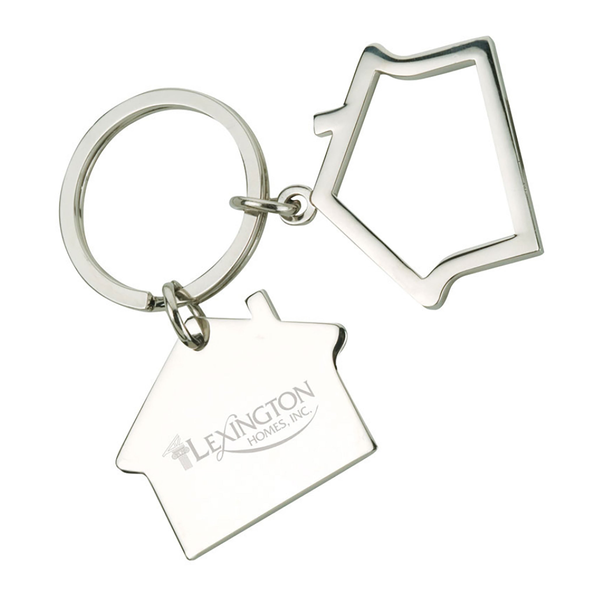 House Shape Key Chain  Imprinted with Logo (Q533311)