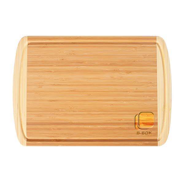 18 x 12.5 Inch Kona Groove Bamboo Cutting Board  Imprinted with Logo (Q534022)
