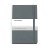 Moleskine® Hard Cover Ruled Medium Notebook - Slate Grey (Q536332)